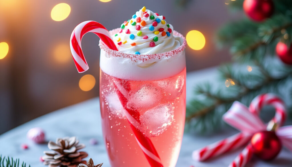 découvrez la recette gourmande et pétillante du cocktail bonbon candy cane spritzer, une boisson festive et élégante parfaite pour toutes vos occasions.