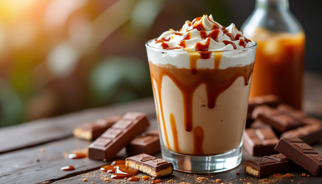découvrez la recette facile et gourmande du cocktail bonbon twix, une boisson sucrée et originale à préparer chez vous pour régaler vos invités.