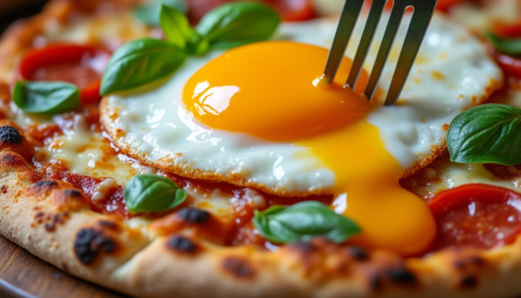 apprenez à réussir un œuf sur pizza avec un jaune parfaitement coulant grâce à nos conseils simples et efficaces pour sublimer vos recettes.