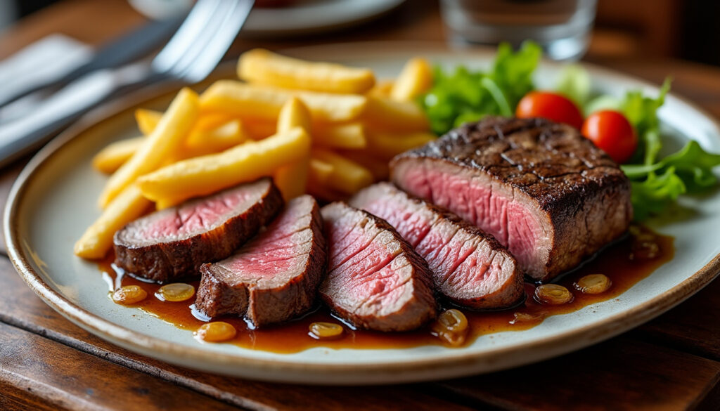 découvrez une recette facile de bavette à l’échalote, tendre et savoureuse, avec une sauce fondante comme au bistrot.