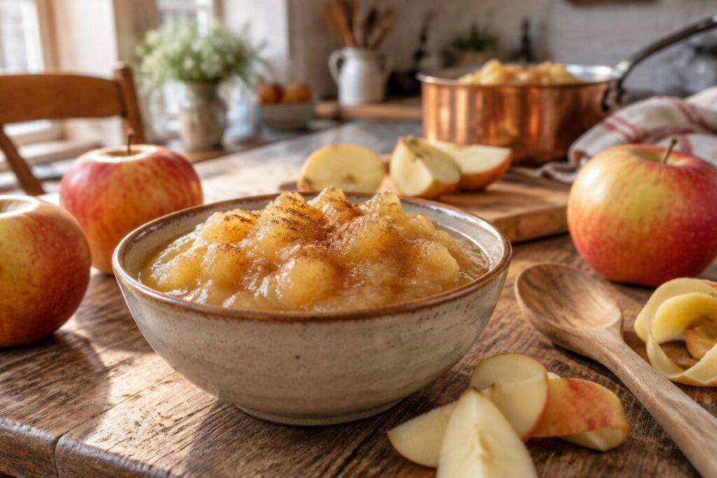 découvrez la recette traditionnelle de la compote de pommes de grand-mère : simple, savoureuse et facile à préparer avec quelques ingrédients.